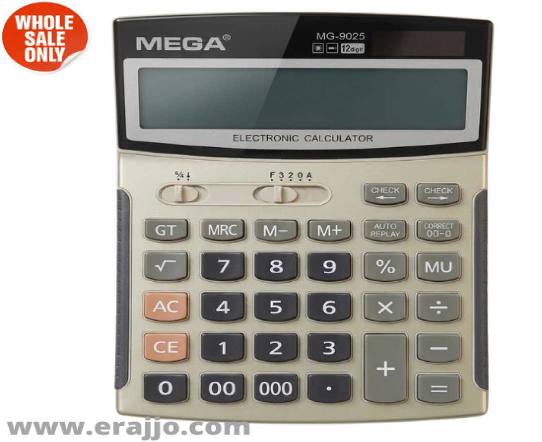 Mega Calculator 12 Digit - MG-9025 ( ক্যালকুলেটর )
